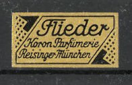 Reklamemarke München, Flieder Koron Parfümerie Reisinger  - Erinofilia