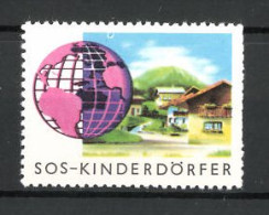 Reklamemarke SOS Kinderdörfer, Globus  - Cinderellas