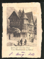 Künstler-AK Bacharach /Rhein, Altes Haus  - Bacharach