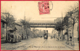 CPA 75015 PARIS - Rue De Vaugirard - Pont Du Chemin De Fer De Ceinture (Omnibus à Chevaux + Tramway) ° P. Marmuse N° 502 - Paris (15)