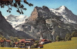 R297402 Grindelwald Mit Kirche. Fiescherhorner. Hornli Eiger. No. 8029. H. Stein - Wereld