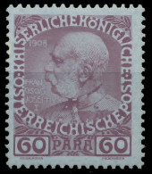 ÖSTERREICH POST IN DER LEVANTE Nr 56 Ungebraucht X73A922 - Levant Autrichien