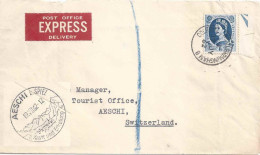 Express Brief  Birmingham - Aeschi B.Spiez        1962 - Cartas & Documentos