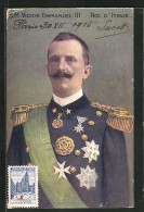 Cartolina S. M. Victor-Emmanuel III., Roi D`Italie  - Königshäuser