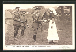 Pc The King At The Front, The King Meets A Hospital Matron  - Case Reali