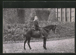 Pc Prinz Edward Von Wales Auf Einem Kleinen Pferd  - Familles Royales
