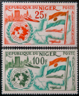 LP3844/2279 - NIGER - 1961 - POSTE AERIENNE - N°19 à 20 NEUFS** - Niger (1960-...)