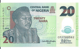 NIGERIA 20 NAIRA 2016 UNC P 34 L - Nigeria