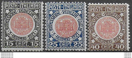 1921 Italia Venezia Giulia 3v. MNH Sassone N. 113/15 - Andere & Zonder Classificatie