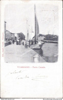 Af762 Cartolina Viareggio Porto Canale Provincia Di Lucca Toscana 1903 - Lucca