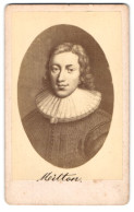 Fotografie Dichter John Milton Im Portrait  - Célébrités