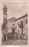 Az212 Cartolina Carboneri Di Montiglia Piazza E Chiesa Asti Piemonte Bella!! - Asti