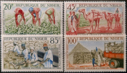 LP3844/2286 - NIGER - 1963 - POSTE AERIENNE - SERIE COMPLETE - N°31 à 34 NEUFS* - Níger (1960-...)