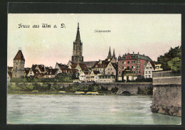 AK Ulm /Donau, Sicht Von Der Donauseite  - Ulm