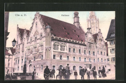 AK Ulm, Soldaten Vor Dem Rathaus  - Ulm