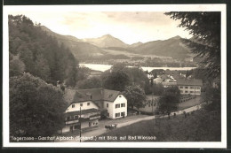 AK Tegernsee, Gasthof Alpbach Mit Blick Auf Bad Wiessee  - Tegernsee