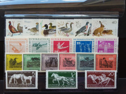 GERMANIA EST - 4 Serie Complete Anni '50/'60 - Nuovi ** + Spese Postali - Unused Stamps