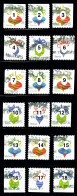 Etats-Unis / United States (Scott No.4579-82 - Ornements De Noël / Christmas Ornements) (o)  All 18 Positions - Used Stamps