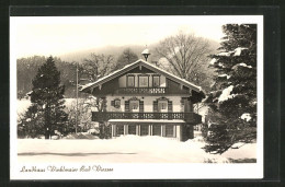 AK Bad Wiessee, Hotel Landhaus Winklmaier Ringseeweg 76 1 /2 Im Winter  - Bad Wiessee