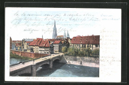 AK Ulm, Donaubrücke Gegen Münster  - Ulm