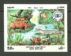 Egypt - 1991 - Imperf. S/S - ( The Giza Zoo, Centenary - Egypt ) - MNH (**) - Autres & Non Classés