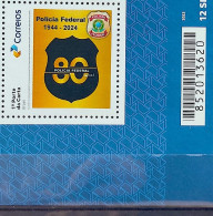 SI 21 Brazil Institutional Stamp 80 Years Federal Military Police 2024 Bar Code - Gepersonaliseerde Postzegels