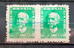 Brazil Regular Stamp RHM 508 Great-granddaughter Rui Barbosa 1960 Double Circulated 4 - Gebruikt