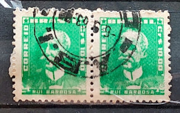 Brazil Regular Stamp RHM 508 Great-granddaughter Rui Barbosa 1960 Double Circulated 2 - Usados