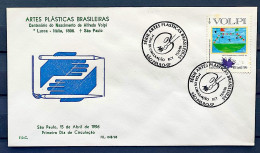 Brazil Envelope PVT 670 1 96 Visual Arts Alfredo Volpi CBC SP - FDC