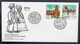 Brazil Envelope FDC 686 1 96 Typical Cowboy And Baiana Costumes UPAEP CBC BA 2 - FDC