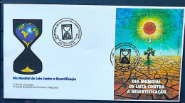 Brazil Envelope FDC 678 1 96 Desertification Sun Environment CBC DF 1 - FDC