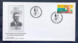 Brazil Envelope FDC 669 1 96 Irineu Bornhausen Map CBC SC 1 - FDC