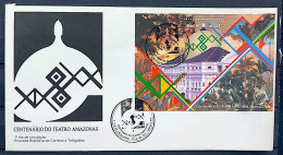 Brazil Envelope FDC 667 1 96 Theater Amazonas Manaus Art Architecture CBC AM - FDC