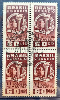 C 354 Brazil Stamp Spring Games Rio De Janeiro Esporte 1954 Block Of 4 CBC RJ - Nuevos