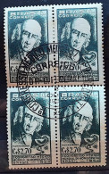 C 350 Brazil Stamp World Medical Congress Of Homeopathy Health Hahnemann 1954 Block Of 4 CDP - Ungebraucht