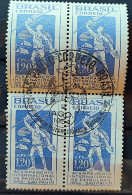 C 342 Brazil Stamp International Patrol Camp Sao Paulo Scouting 1954 Block Of 4 CBC SP 3 - Unused Stamps