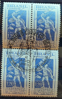 C 342 Brazil Stamp International Patrol Camp Sao Paulo Scouting 1954 Block Of 4 CBC SP 1 - Unused Stamps