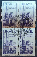 C 336 Brazil Stamp Monument To The Immigrant Rio Grande Do Sul 1954 Block Of 4 CBC RS - Ongebruikt