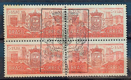 C 332 Brazil Stamp 4 Centenary Of Sao Paulo 1954 Block Of 4 CBC SP - Unused Stamps