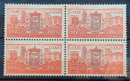 C 332 Brazil Stamp 4 Centenary Of São Paulo 1954 Block Of 4 - Ongebruikt