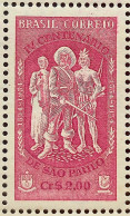 C 329 Brazil Stamp 4 Centenary Of São Paulo Indian Coat Of Arms Religion 1954 - Ongebruikt