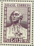 C 327 Brazil Stamp Alexandre De Gusmao Diplomacy Portugal Spain 1954 - Unused Stamps