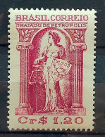C 321 Brazil Stamp Fiftieth Anniversary Of The Treaty Of Petropolis Justice Rights Map 1953 - Neufs
