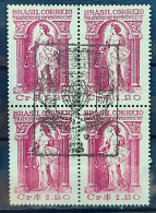 C 321 Brazil Stamp Fiftieth Anniversary Of The Treaty Of Petropolis Justice Rights Map 1953 Block Of 4 CBC RJ - Nuovi
