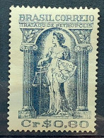 C 320 Brazil Stamp Fiftieth Anniversary Of The Treaty Of Petropolis Justice Rights Map 1953 - Neufs