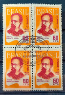 C 313 Brazil Stamp Centenary Painter Horacio Hora Art Painting 1953 Block Of 4 CBC SE - Nuovi