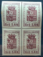 C 310 Brazil Stamp Duque De Caxias Military Coat Of Arms 1953 Block Of 4 - Unused Stamps