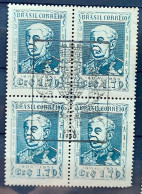 C 309 Brazil Stamp Duque De Caxias Military 1953 Block Of 4 CBC - Unused Stamps