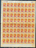 C 313 Brazil Stamp Centenary Painter Horacio Hora Art Painting 1953 Sheet - Ongebruikt