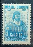 C 297 Brazil Stamp Joao Ramalho Santo Andre 1953 - Ongebruikt